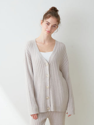 Hot Smoothie Ribbed Button up Cardigan