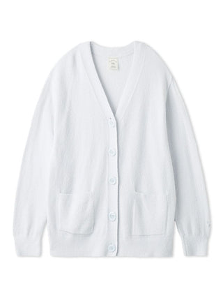 Smoothie button-up cardigan in white featuring plush signature fabric, ideal for cozy comfort and everyday layering.
