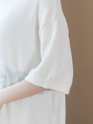Close-up of the Smoothie Dinosaur Pullover in soft fabric, showcasing the cozy texture for loungewear comfort.