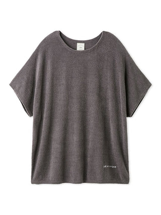 Smoothie Lite pullover top in gray, made from Gelato Pique USA's premium loungewear material; perfect for spring and summer sleepwear.