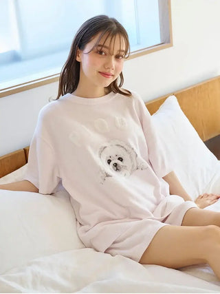 Women's Seal Jacquard Lounge Pullover & Shorts Set