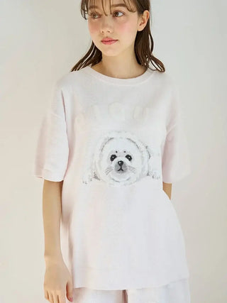 Women's Seal Jacquard Lounge Pullover & Shorts Set