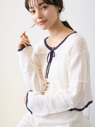 Crochet Knit Short Cardigan