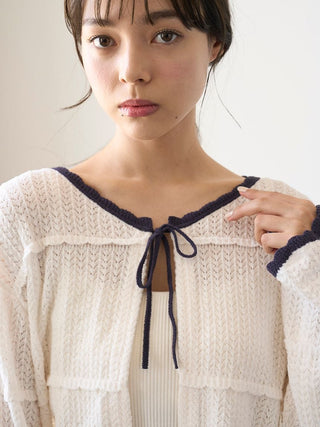 Crochet Knit Short Cardigan