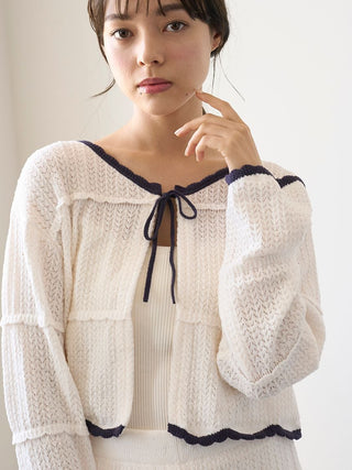 Crochet Knit Short Cardigan