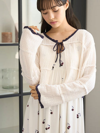 Crochet Knit Short Cardigan