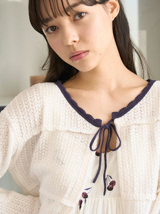 Crochet Knit Short Cardigan