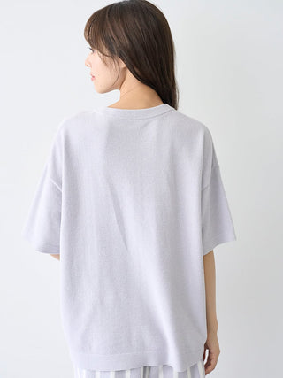 Schnauzer Airy Moco Jacquard Pullover & Shorts Set