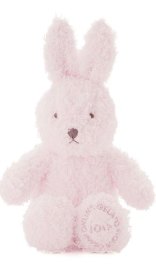 10th Anniversary Fluffy Rabbit Plush Toy in "Gelato" material with logo embroidery, available in two colors for USAGI ONLINE celebration.