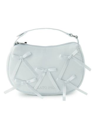 Gelato Pique Ribbon Handle Pouch with elegant design and ribbon accents