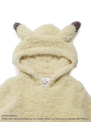 Pikachu hoodie from Pokémon Sleep Gelato set, featuring Pikachu ears, for men. Official merchandise.