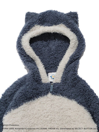 Men's GELATO Snorlax Hoodie from Pokémon Sleep, featuring plush material and ear details for a cozy look.