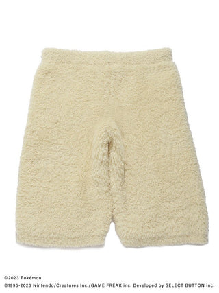 Pokémon Sleep men's GELATO Pikachu cream shorts, fluffy loungewear
