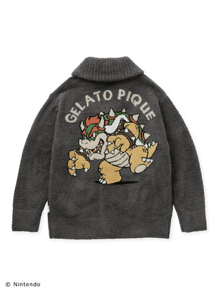 SUPER MARIO™️ unisex Baby Moco jacquard cardigan with character design on the back, soft and fluffy material, gelato pique.