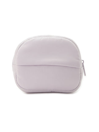 Soft grey Marshmallow Motif Tissue Pouch from Gelato Pique USA, perfect loungewear accessory with plush, stylish design.