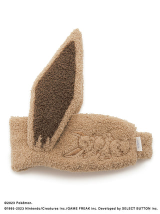 Pokémon-themed unisex Eevee hair band with plush Moco design for babies, featuring soft brown fabric and embroidered Eevee patterns.