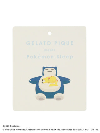 Gelato Pique meets Pokémon Sleep label with Snorlax illustration