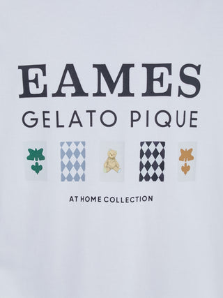 EAMES Gelato Pique design on men's long sleeve tee featuring house of cards graphic and bear logo.