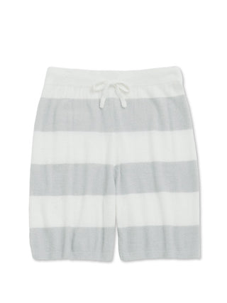 Men's Smoothie 2 Stripe Lounge Shorts in grey and white, featuring sleek fabric for spring-summer comfort and style.