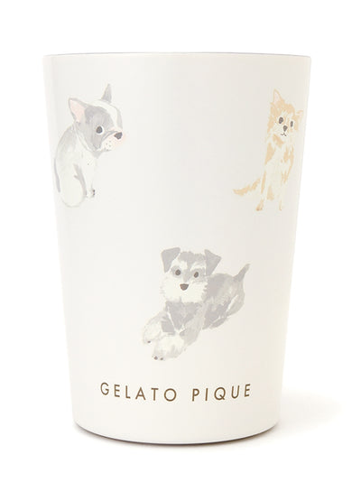 Cat&Dog Motif Pattern Tumbler Cups gelato pique