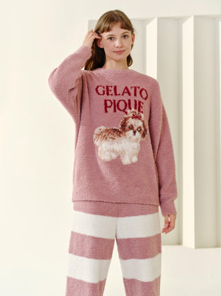 Shih Tzu Jacquard Pullover & Long Pants Set