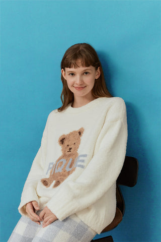 Powder Bear Pullover & Long Pants Loungewear Set