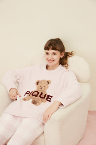 Powder Bear Pullover & Long Pants Loungewear Set