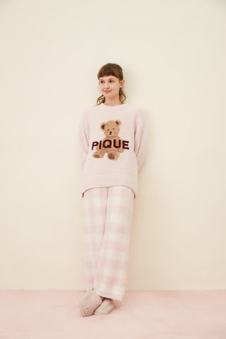 Powder Bear Pullover & Long Pants Loungewear Set