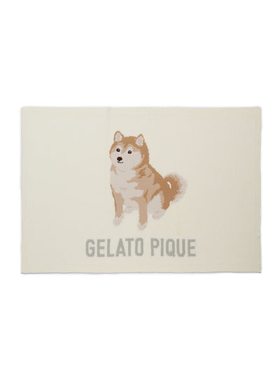 Shiba Motif Lap Blanket gelato pique