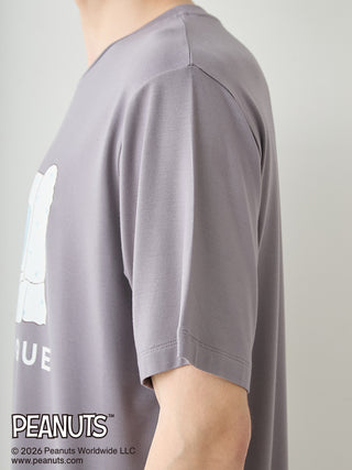 [PEANUTS] [HOMME] Cooling Rayon One point printed T-Shirt