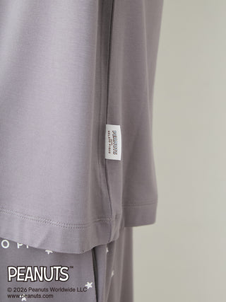 [PEANUTS] [HOMME] Cooling Rayon One point printed T-Shirt