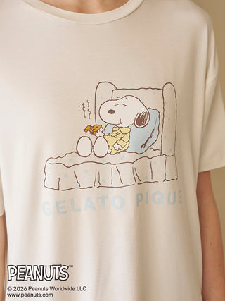 [PEANUTS] Cooling Rayon One point printed T-Shirt