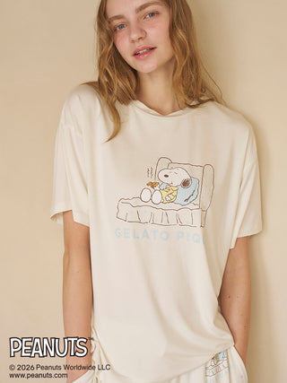 [PEANUTS] Cooling Rayon One point printed T-Shirt