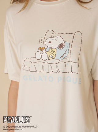 [PEANUTS] Cooling Rayon One point printed T-Shirt