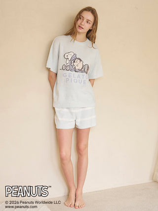 [PEANUTS] Smoothie Striped Shorts