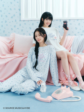 [LE SSERAFIM] Flower Jacquard Pullover & Shorts Set - view 7