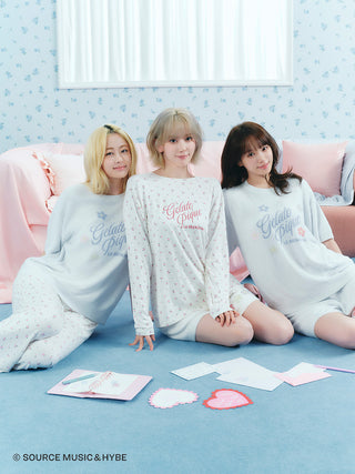 [LE SSERAFIM] Flower Jacquard Pullover & Shorts Set - view 8
