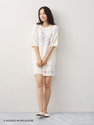 [LE SSERAFIM] Flower Jacquard Pullover & Shorts Set - view 12