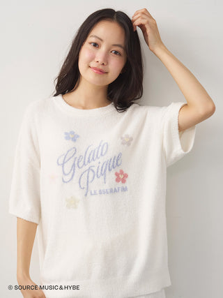 [LE SSERAFIM] Flower Jacquard Pullover & Shorts Set - view 16