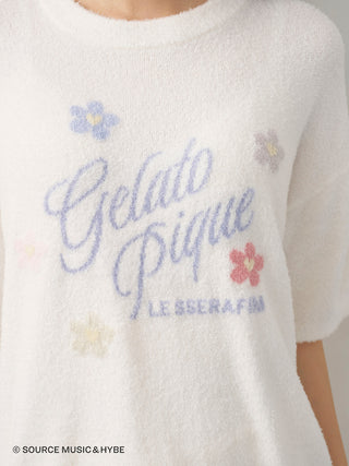[LE SSERAFIM] Flower Jacquard Pullover & Shorts Set - view 17