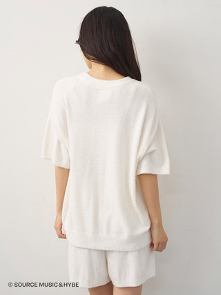 [LE SSERAFIM] Flower Jacquard Pullover & Shorts Set - view 22