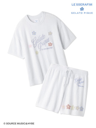 [LE SSERAFIM] Flower Jacquard Pullover & Shorts Set - view 28