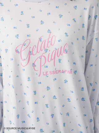 [LE SSERAFIM] Disty Floral Print Long-sleeved T-shirt - view 13