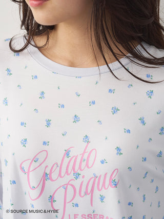[LE SSERAFIM] Disty Floral Print Long-sleeved T-shirt - view 14