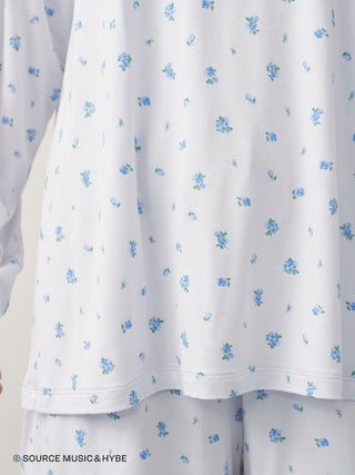 [LE SSERAFIM] Disty Floral Print Long-sleeved T-shirt - view 15