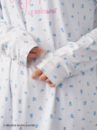[LE SSERAFIM] Disty Floral Print Long-sleeved T-shirt - view 16
