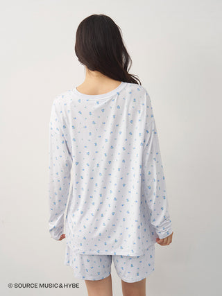 [LE SSERAFIM] Disty Floral Print Long-sleeved T-shirt - view 18