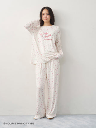 [LE SSERAFIM] Disty Floral Print Pants - view 10