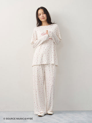 [LE SSERAFIM] Disty Floral Print Pants - view 11