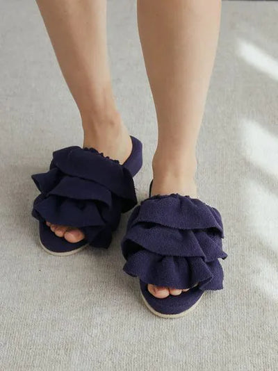 Airy Moco Tiered House Slippers gelato pique